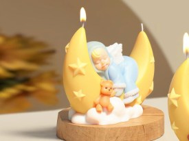 Molde silicona bebe en medialuna